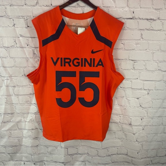 NWT Nike hyperlite H8 lacrosse Dri-FIT Jersey men's sz L virginia cavaliers - Picture 1 of 6